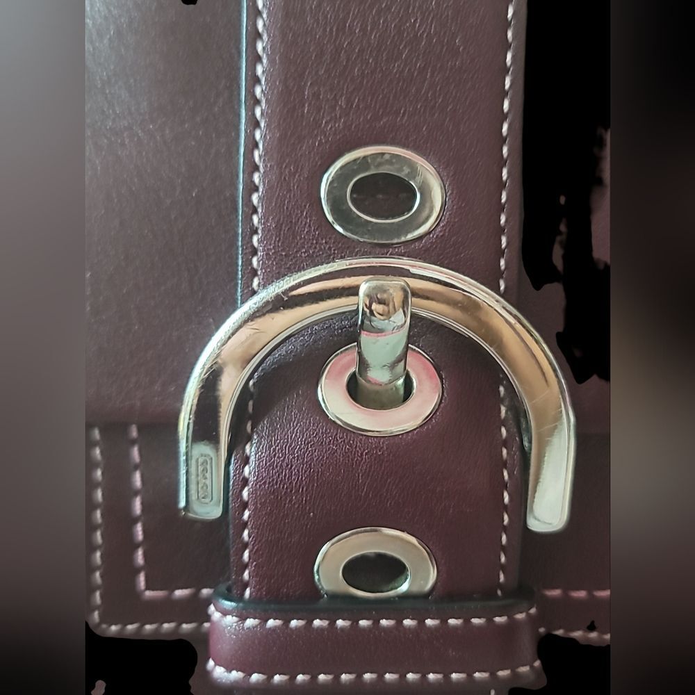 Coach Burgundy Shoulder Bag New never used - Picture 5 of 13